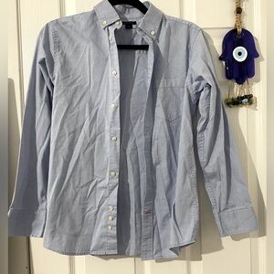 Tommy Hilfiger Boys Blue Button Down Shirt Size 14